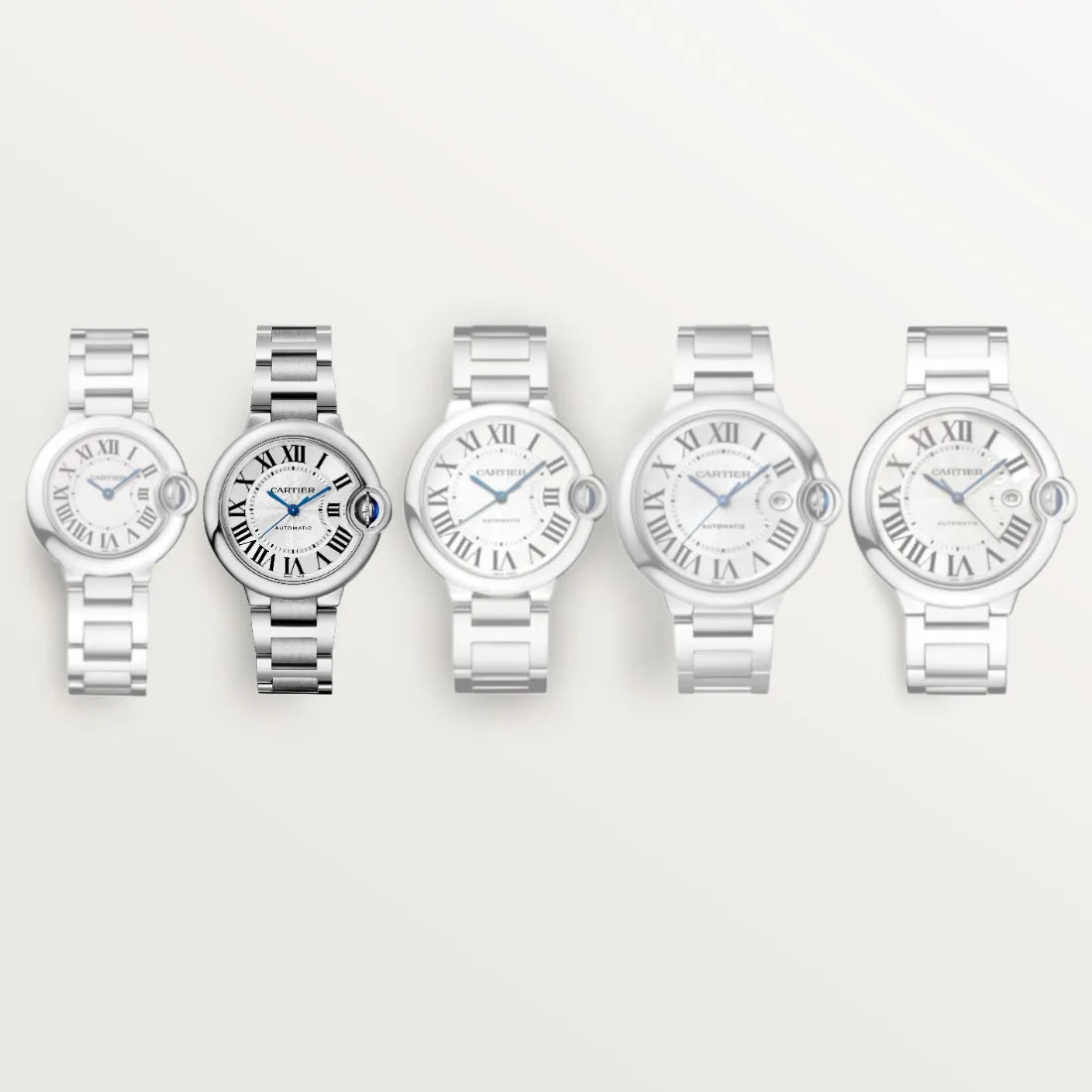 カルティエ Cartier バロンブルー ドゥ カルティエ WSBB0044 シルバー SS 自動巻き レディース 腕時計 カルティエ Cartier バロンブルー ドゥ カルティエ WSBB0044 シルバー