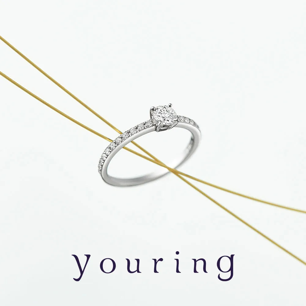[Engagement ring] Clarity line ring