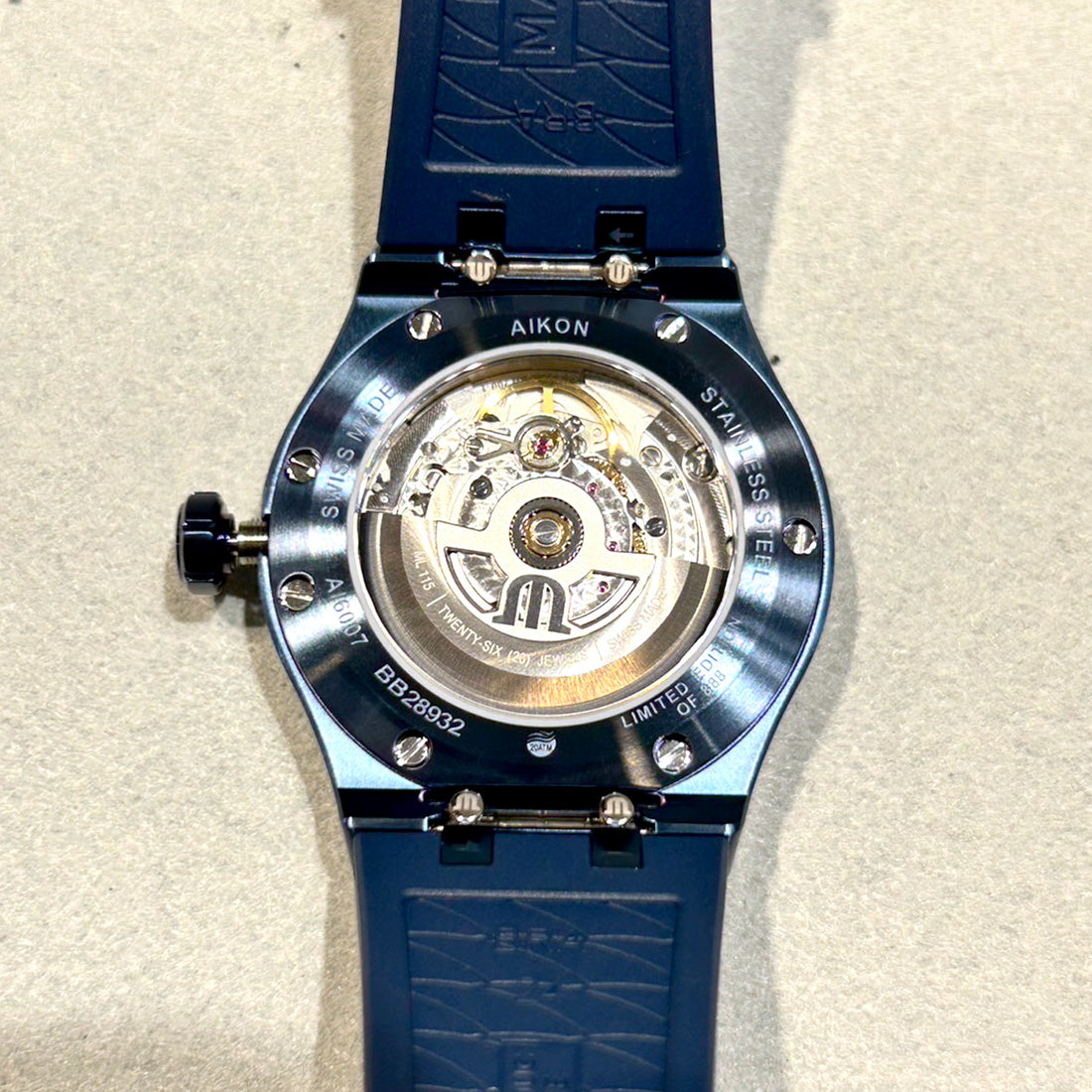 ※ノベルティプレゼント アイコンオートマティック 39mm BLUE PVD LIMITED EDITION