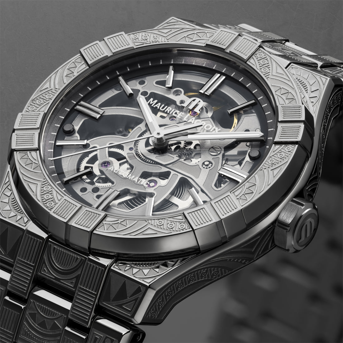 アイコン オートマティック39mm スケルトン アーバントライブ