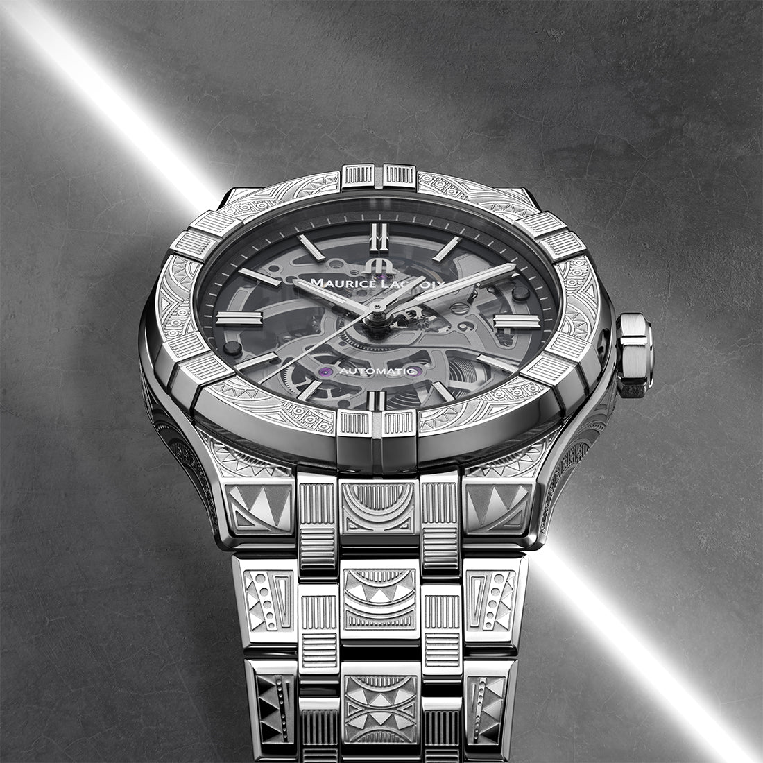 アイコン オートマティック39mm スケルトン アーバントライブ