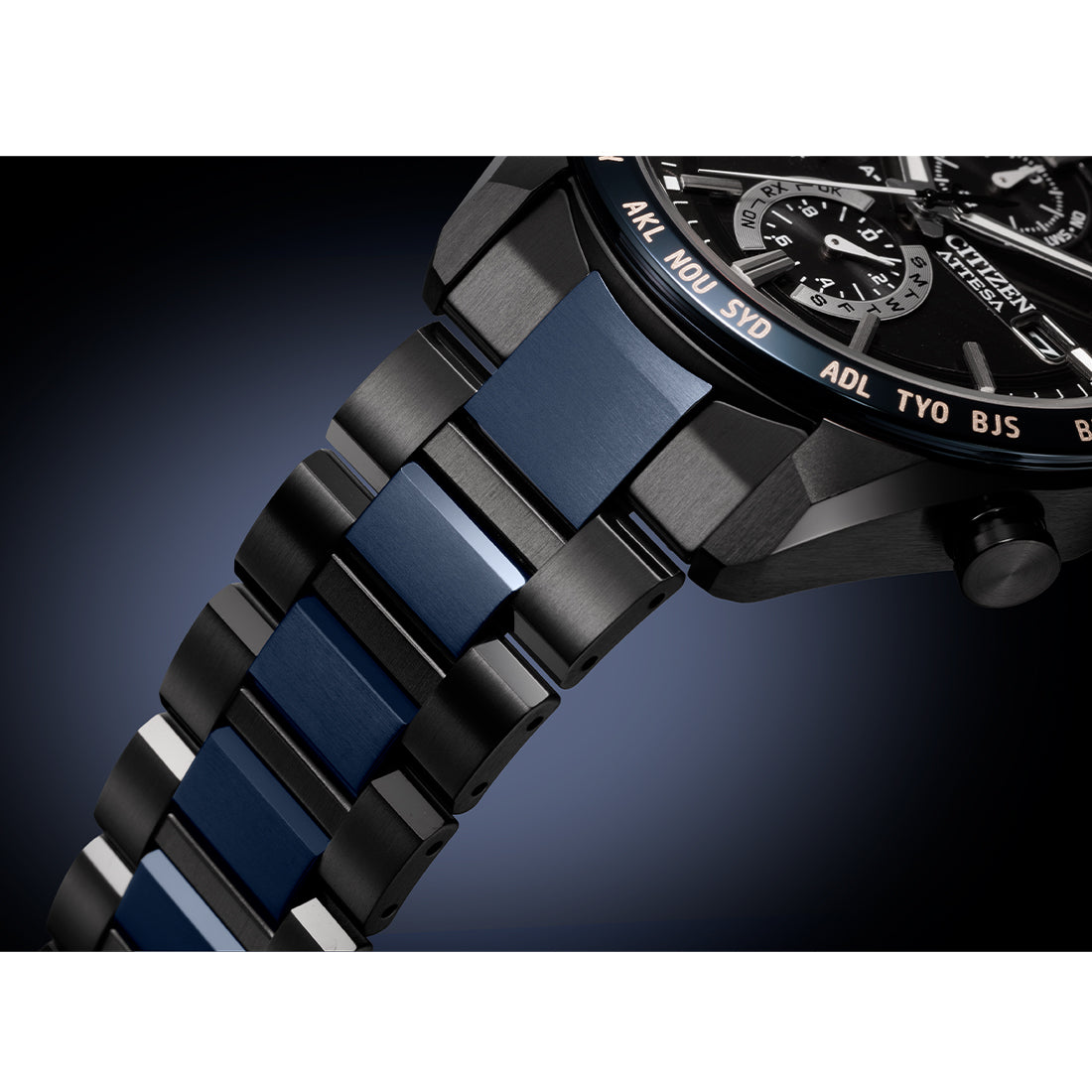 ジャンク　CITIZEN ATTESA エコドライブ 腕時計 AT8187-75E ACT Line エコ・ドライブ電波時計 ダイレクト