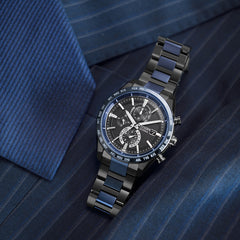 ACT Line エコ・ドライブ電波時計 ダイレクトフライト アテッサ35周年記念限定モデル第3弾 “Blue Universe Collection” ※ノベルティプレゼント