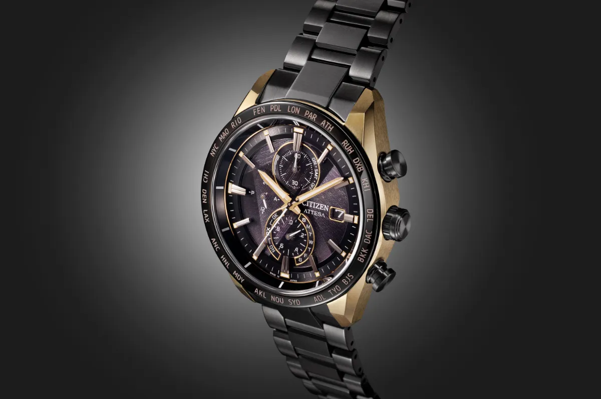 AT8384-58E LIGHT in BLACK Eco-Drive 50th Anniversary Edition ACT