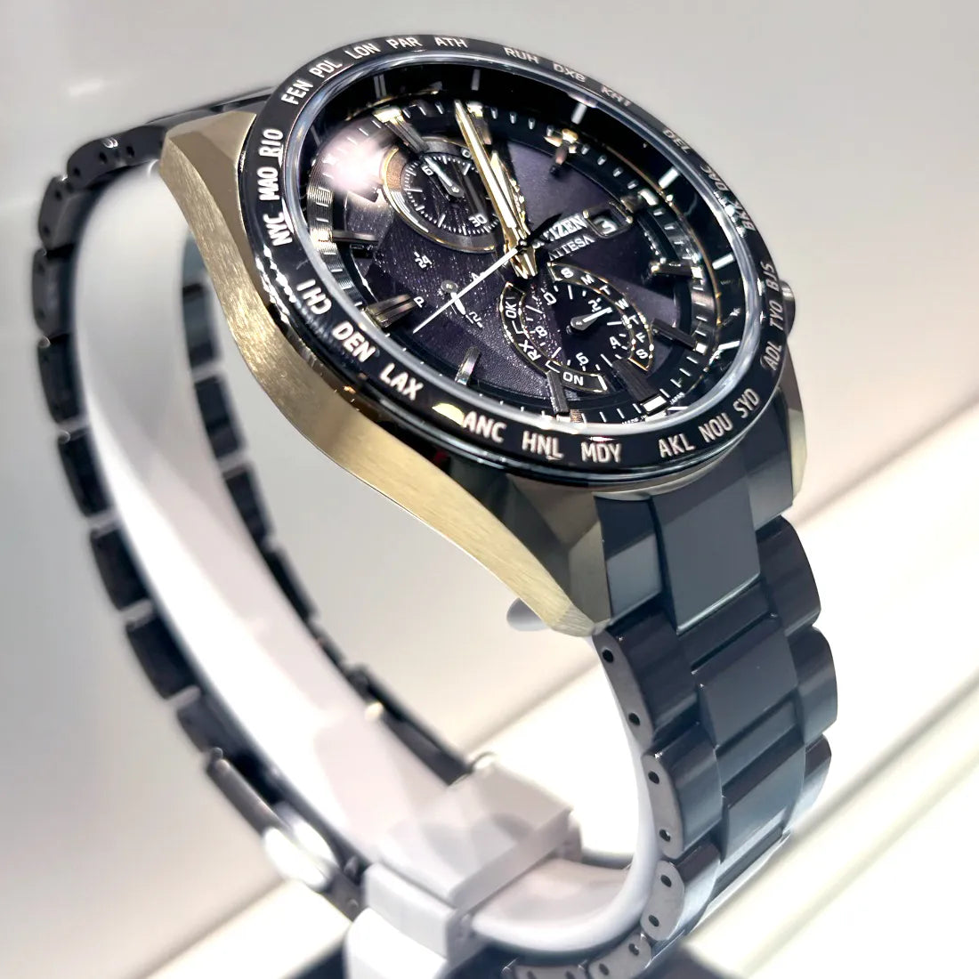 AT8384-58E LIGHT in BLACK Eco-Drive 50th Anniversary Edition ACT