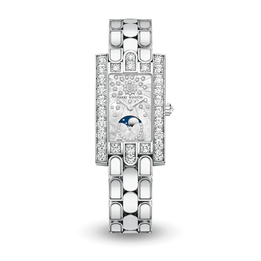 ハリーウィンストン アヴェニュー クラシック ムーンフェイズ AVEQMP21WW009