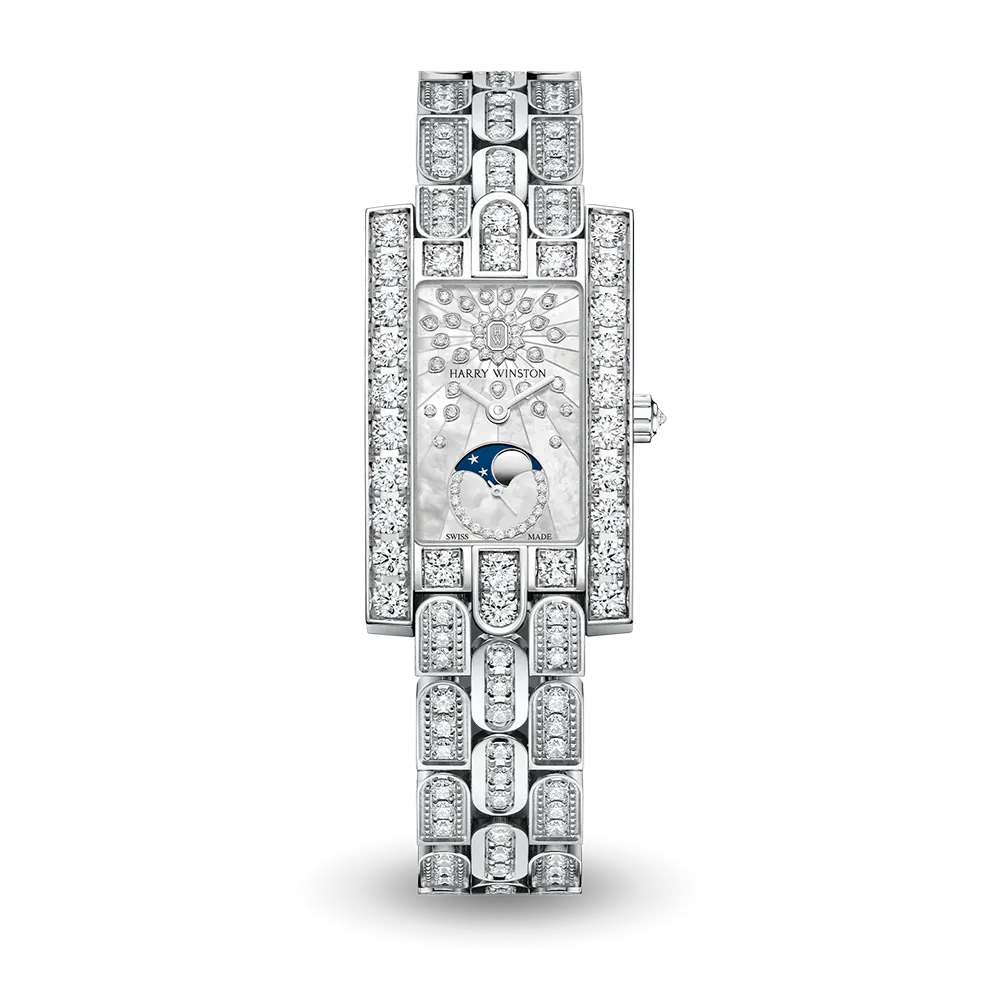 ハリーウィンストン アヴェニュー クラシック ムーンフェイズ AVEQMP21WW010