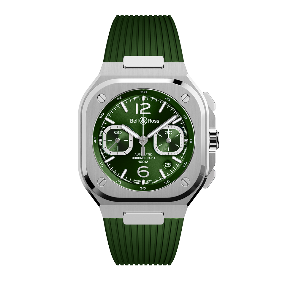 BR 05 CHRONO GREEN STEEL