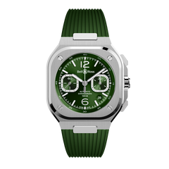 ベル＆ロス BR 05 クロノ グリーン スチール BR05C-GN-ST/SRB BELL & ROSS 新品メンズ 腕時計 送料無料 BR-05 chrono green steel
