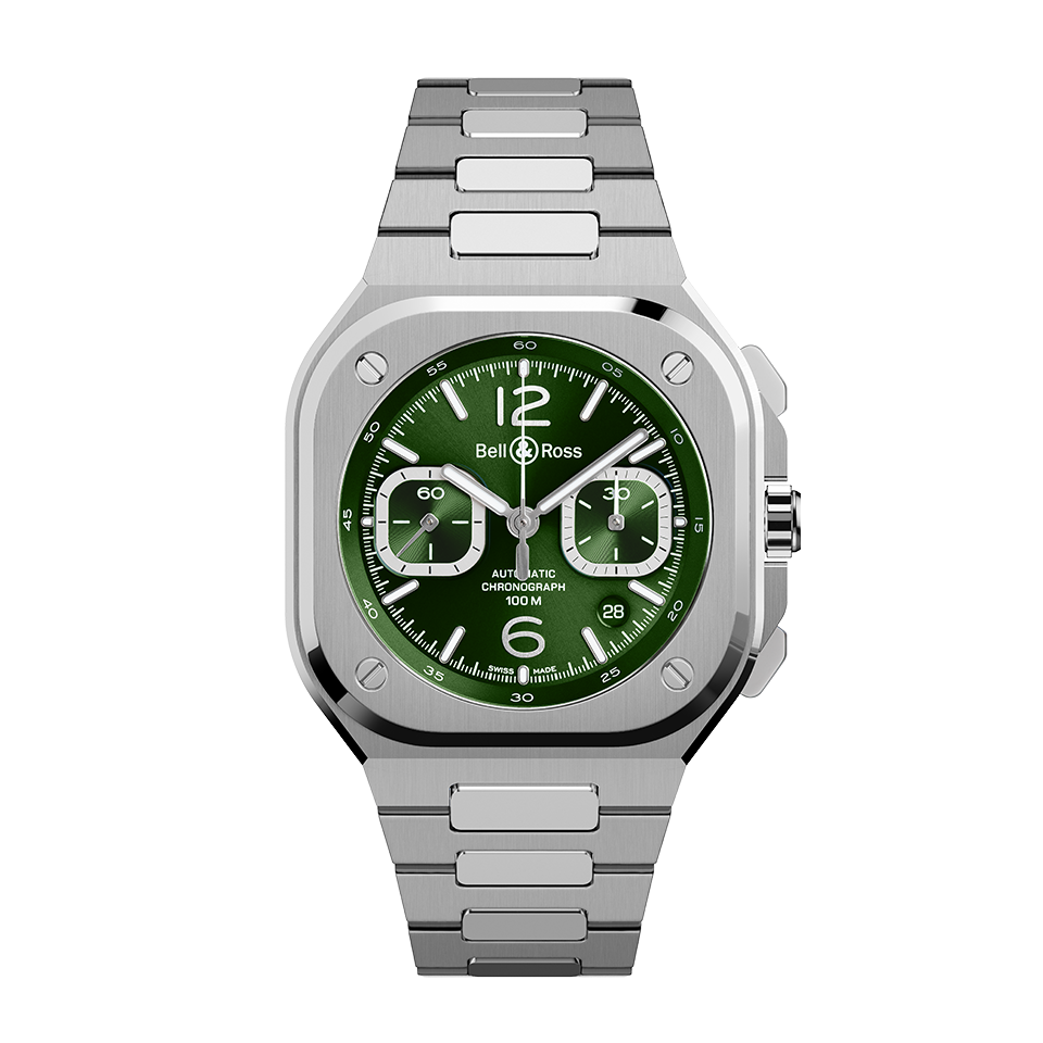 BR 05 CHRONO GREEN STEEL