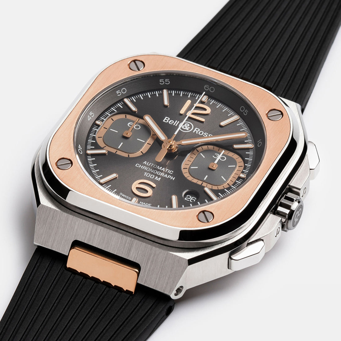 BR 05 CHRONO GREY STEEL & GOLD