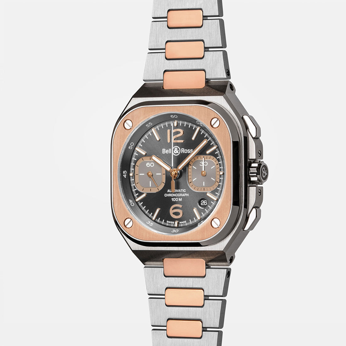 BR 05 CHRONO GREY STEEL & GOLD