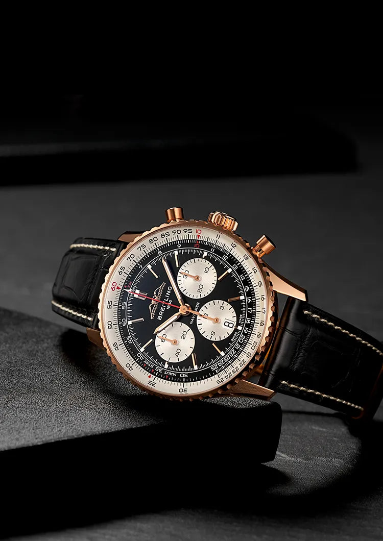 BREITLING（ブライトリング）自動巻き腕時計 黒文字盤 レザー ブライトリング BREITLING（新品）｜腕時計｜正規販売店 – アイアイイスズ