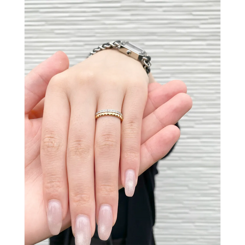 キャトル ラディアント クルドパリ ダイヤモンド リング ハーフ キャトル ラディアント クルドパリ ダイヤモンド リング ハーフ