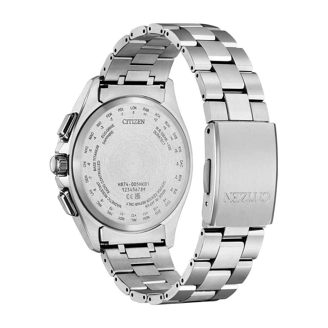 光発電エコ・ドライブ電波時計 ダイレクトフライト ムーンフェイズ ※ノベルティプレゼント