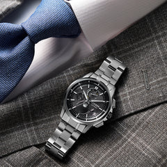 光発電エコ・ドライブ電波時計 ダイレクトフライト ムーンフェイズ ※ノベルティプレゼント