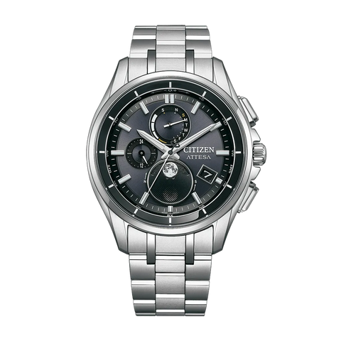 光発電エコ・ドライブ電波時計 ダイレクトフライト ムーンフェイズ ※ノベルティプレゼント