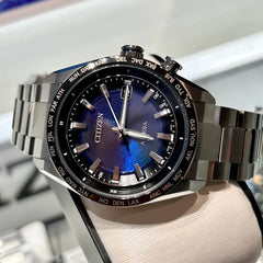 ACT Line エコ・ドライブ電波時計 ダイレクトフライト UNITE with BLUE ※ノベルティプレゼント