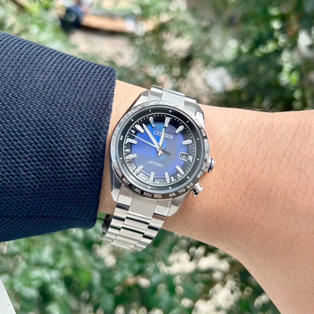 ACT Line エコ・ドライブ電波時計 ダイレクトフライト UNITE with BLUE ※ノベルティプレゼント