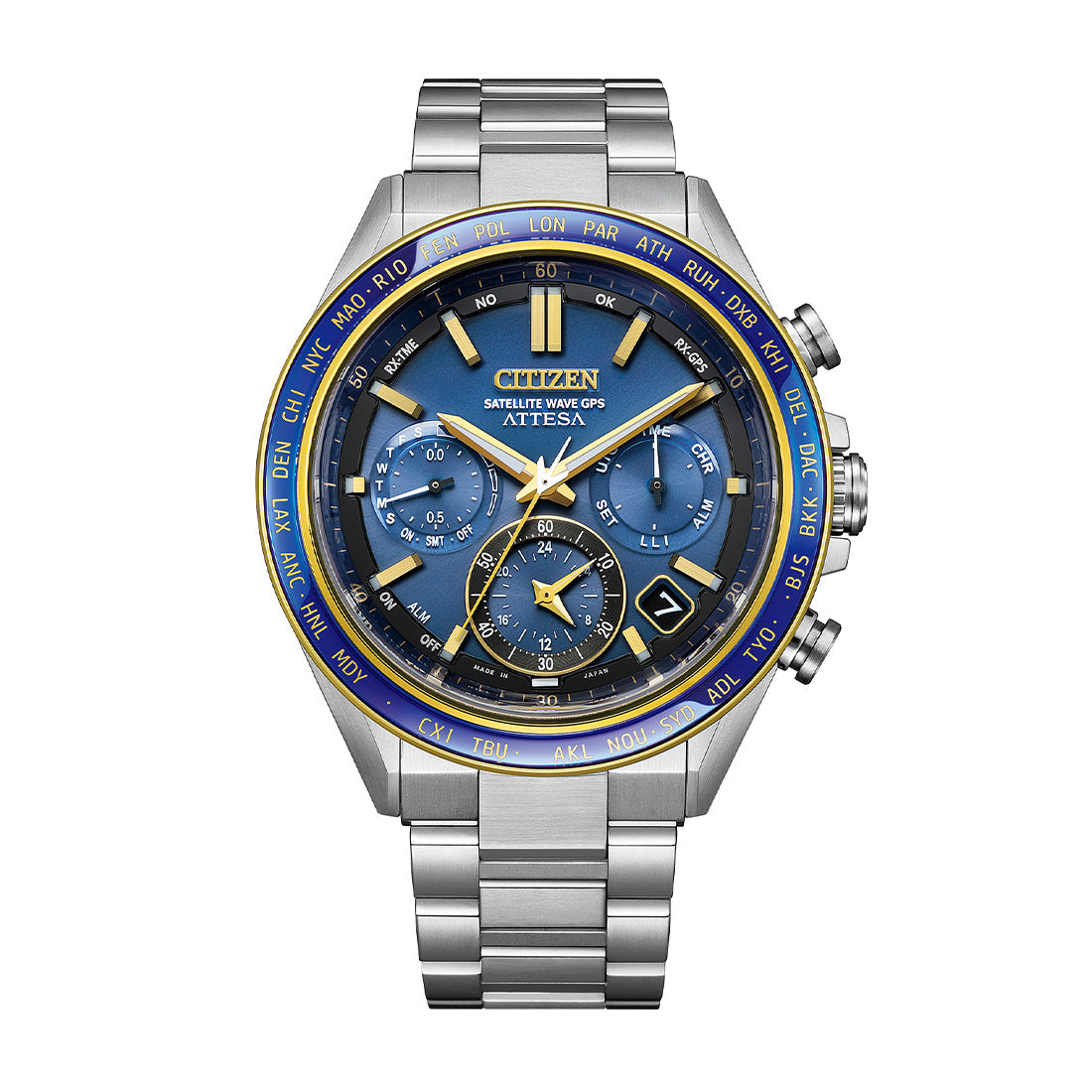 ACT Line 光発電エコ・ドライブGPS衛星電波時計 ダブルダイレクトフライト “Power of Neptune”