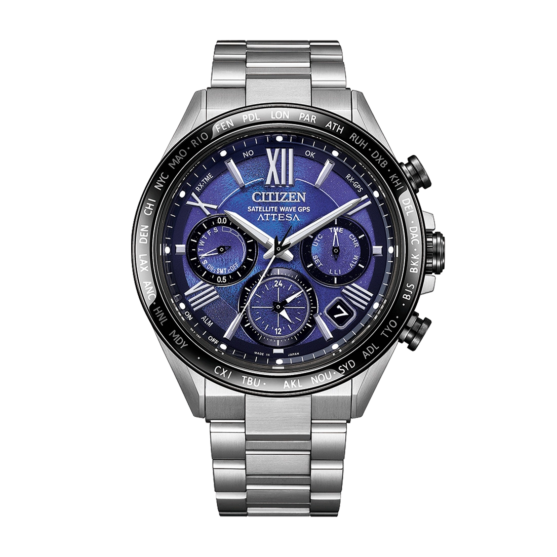 ACT Line エコ・ドライブGPS衛星電波時計 ダブルダイレクトフライト UNITE with BLUE ※ノベルティプレゼント