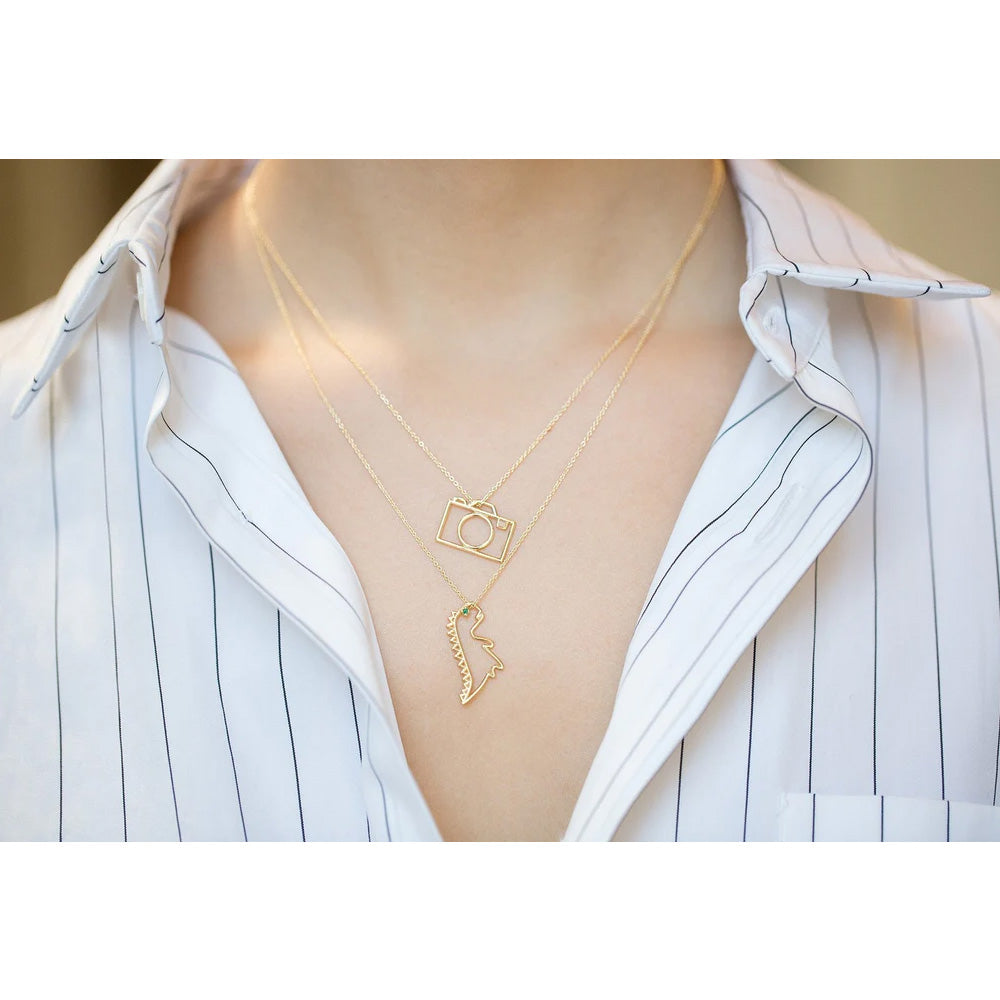 DINO エメラルド ネックレス