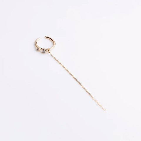 DROSERA ダイヤスダッド チェーン イヤーカフ