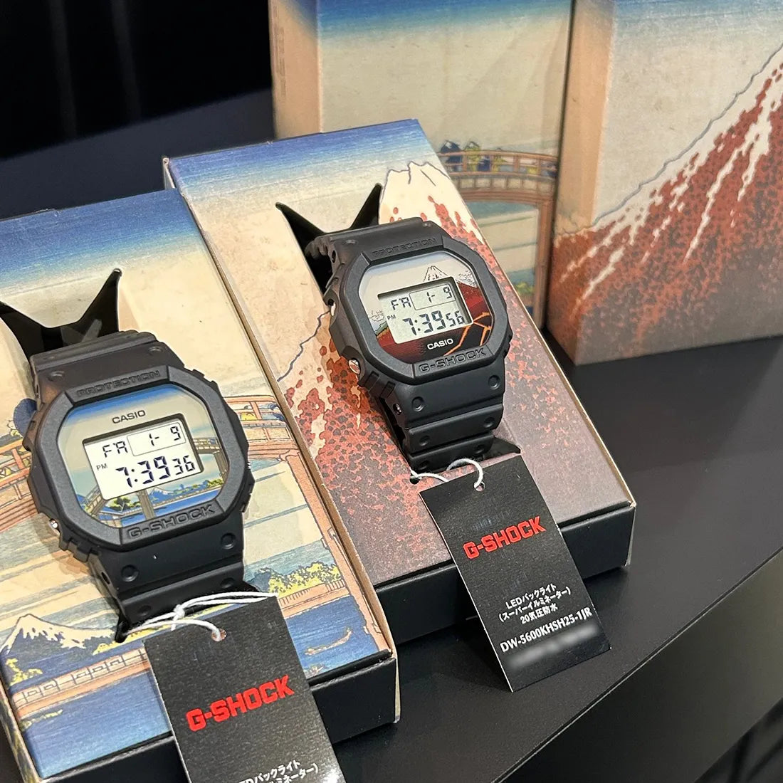 家具 GSHOCK G-SHOCK '26-1 正規新品 日本製 浮世絵画家 葛飾北斎 [山下白雨] CASIO