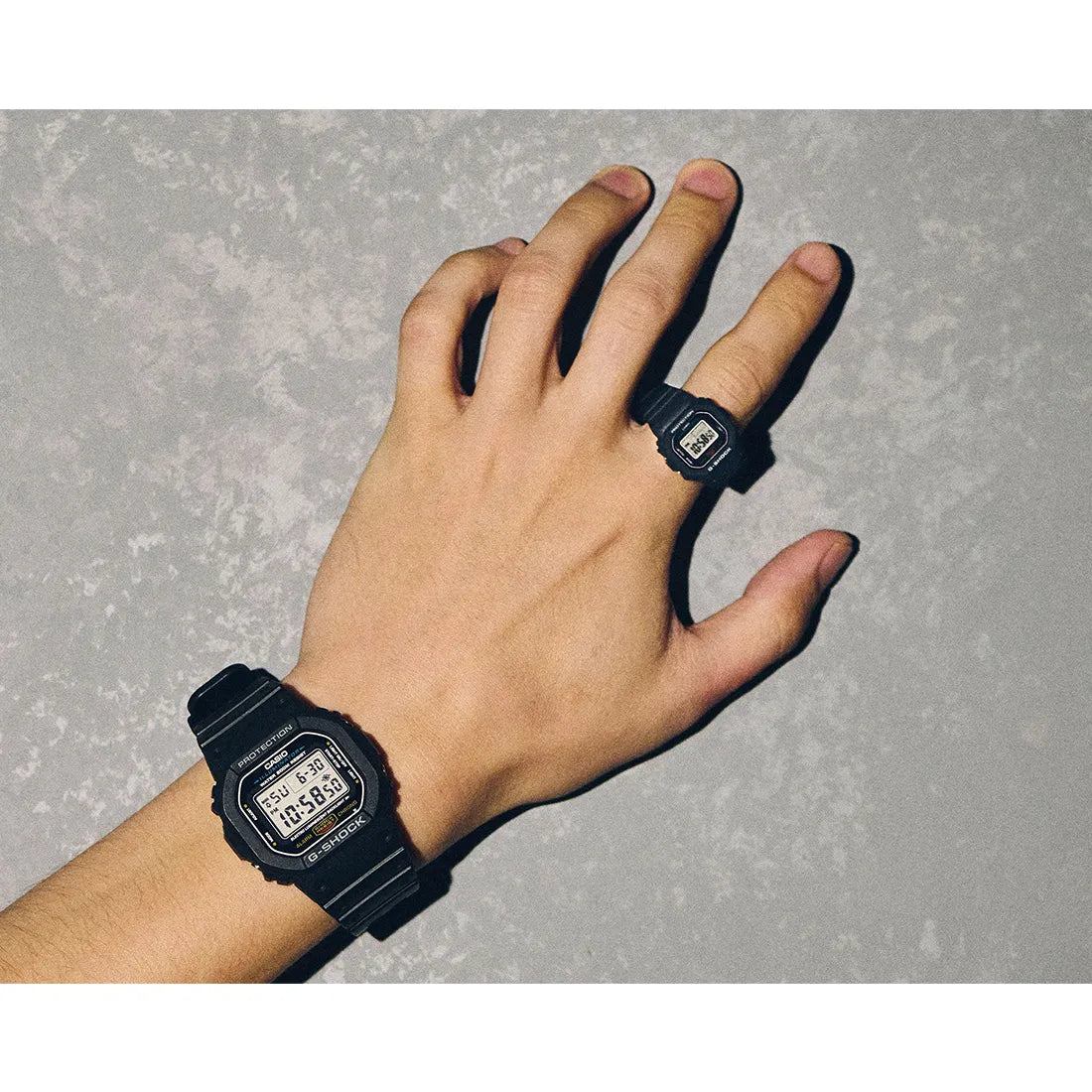 【新品・未使用】G-SHOCK DWN-5600-9JR G-SHOCK Nano ナノ イエロー DWN-5600-9JR メンズ レディース 指輪
