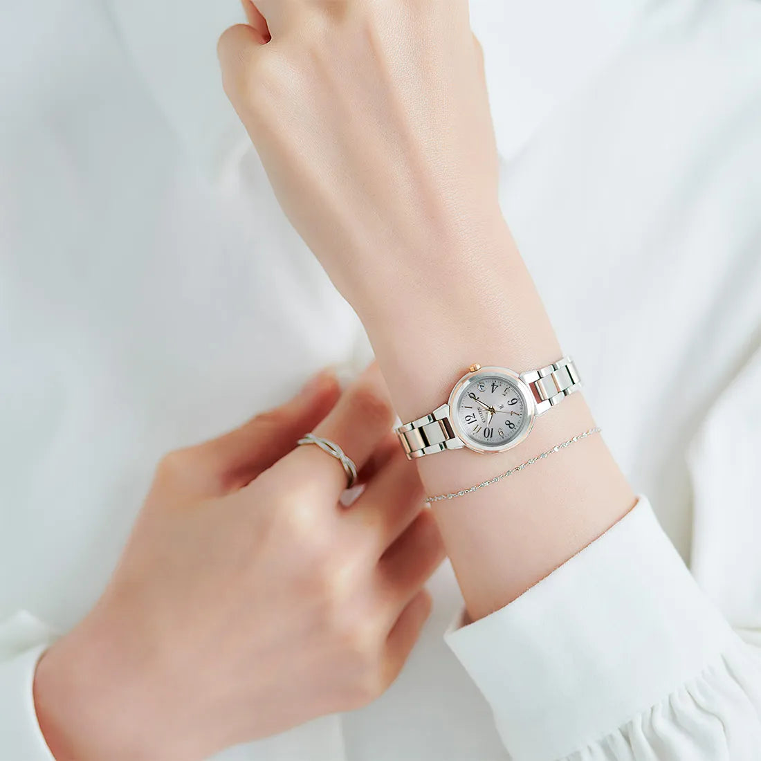 エコ・ドライブ電波時計 Stainless Steel Line Happy Flight シリーズ ※ノベルティプレゼント (コピー)