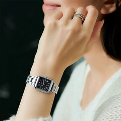 hikari collection Square 2way Model 光発電エコ・ドライブ電波時計 Titania Happy Flight ※ノベルティプレゼント