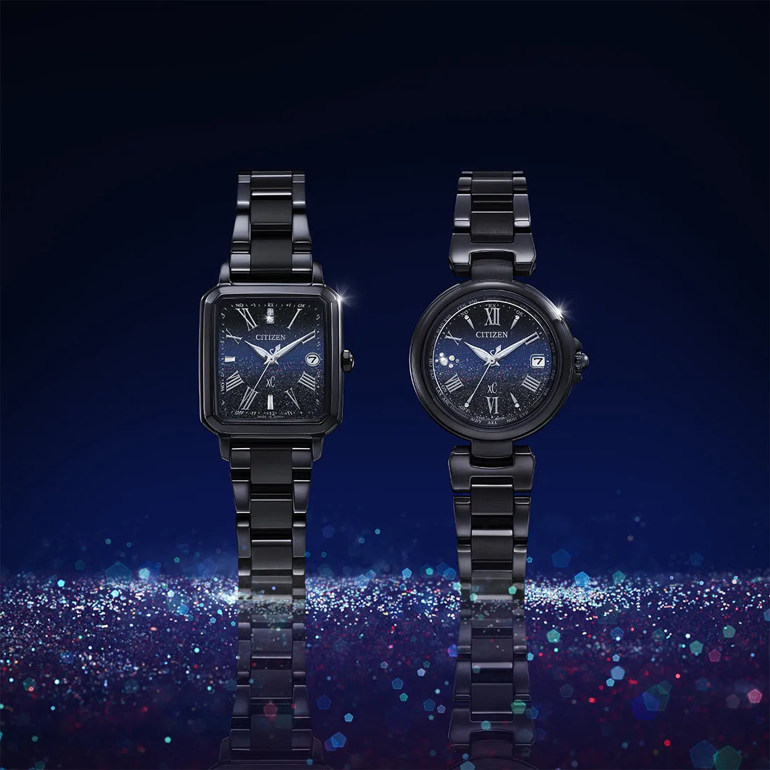 【予約注文】光発電エコ・ドライブ電波時計 Happy Flight クロスシー30周年記念限定モデル hikari collection Square 2way Model