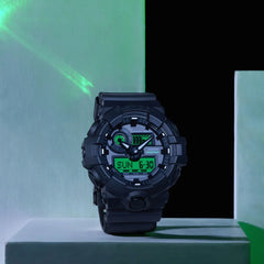 BLACK AND ELECTRO GREEN