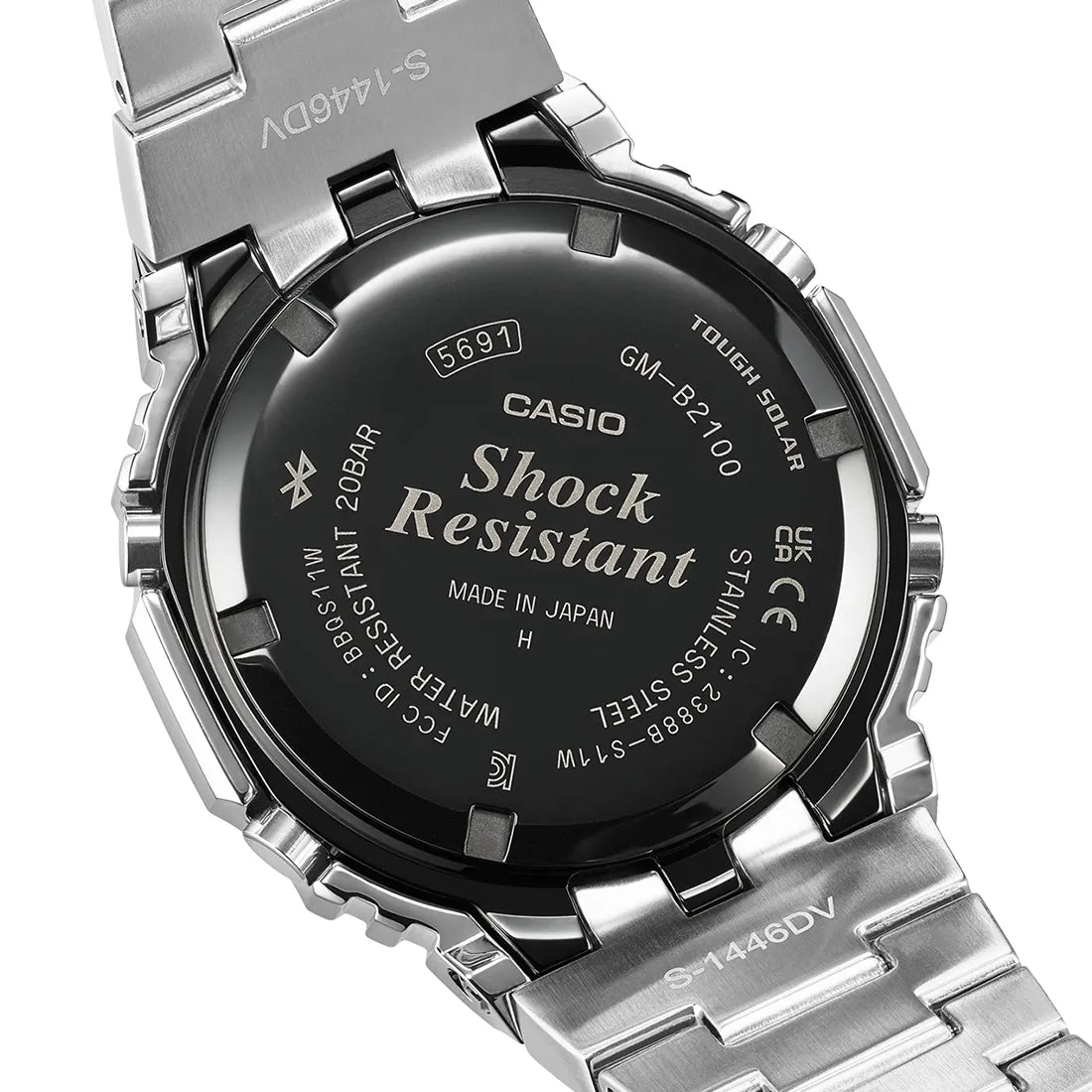 H*e様 GショックカシオークBluetoothGM-B2100AD-2AJF G-SHOCK フルメタル ブルーアクセント GM-B2100AD-2AJF メンズ