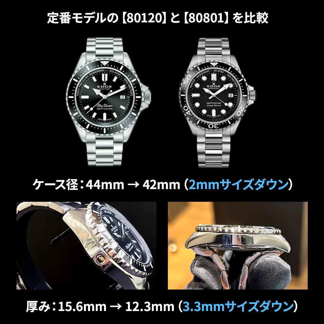 ネプチュニアン グランデ リザーブ デイト オートマティック 80801-3NM ネプチュニアン グランデ リザーブ デイト オートマティック 80801-3NM