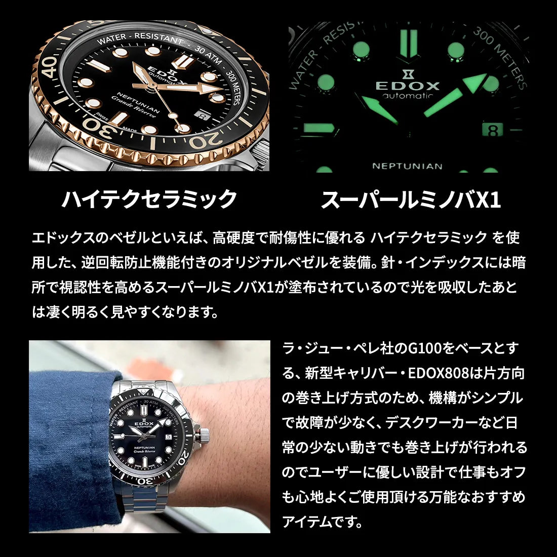 ネプチュニアン グランデ リザーブ デイト オートマティック