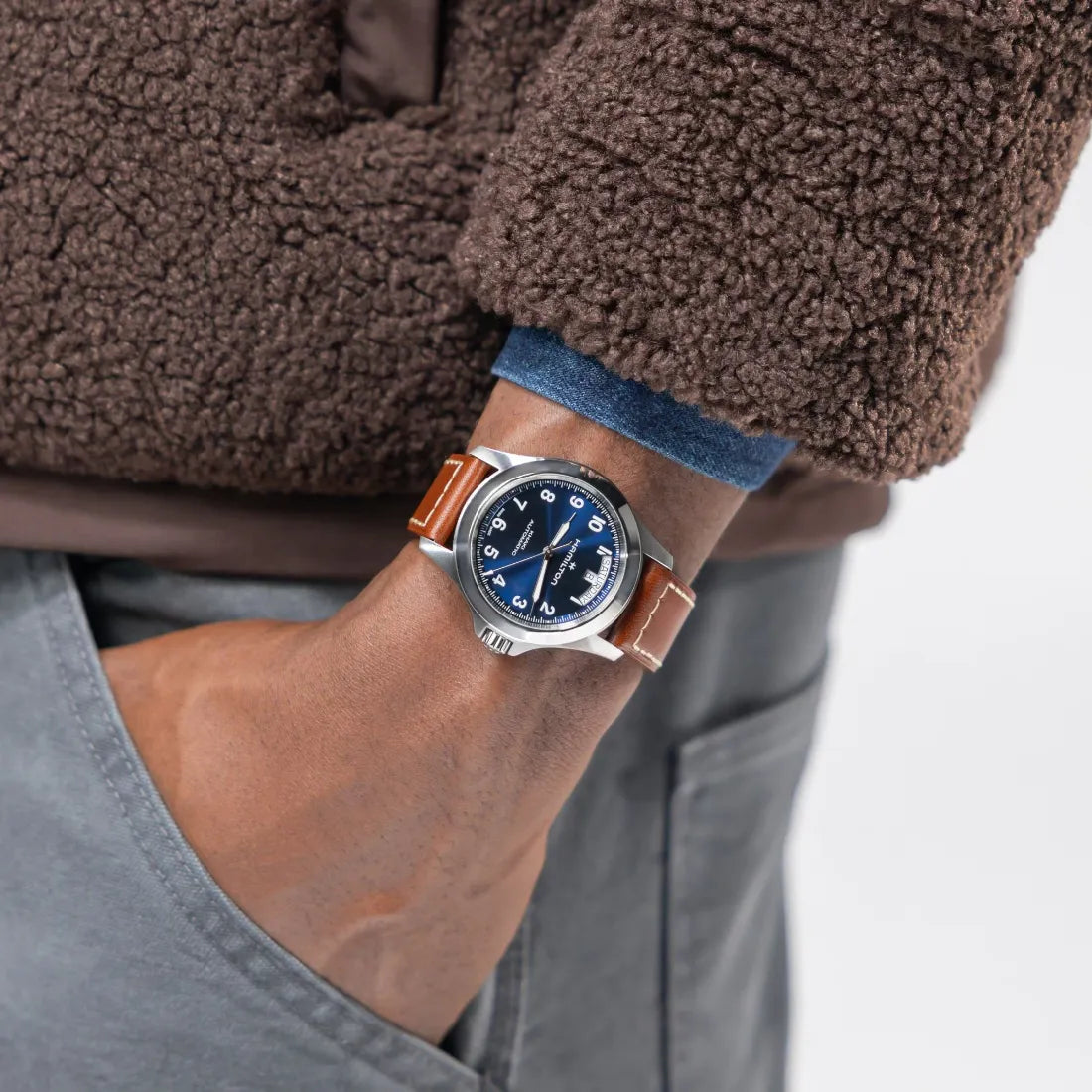 カーキ フィールド キング デイデイト オート 40mm