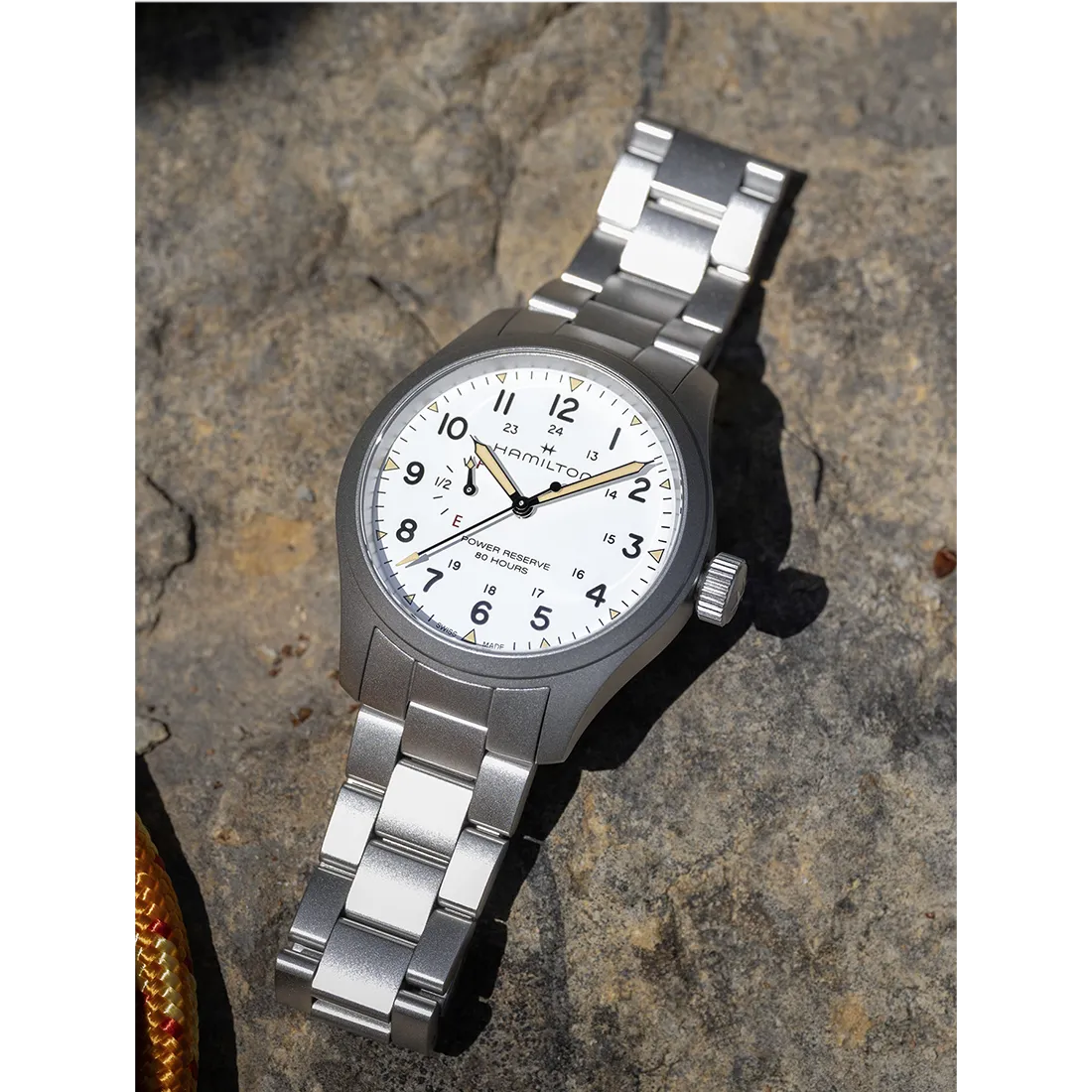 カーキ フィールド メカニカル パワーリザーブ 40mm