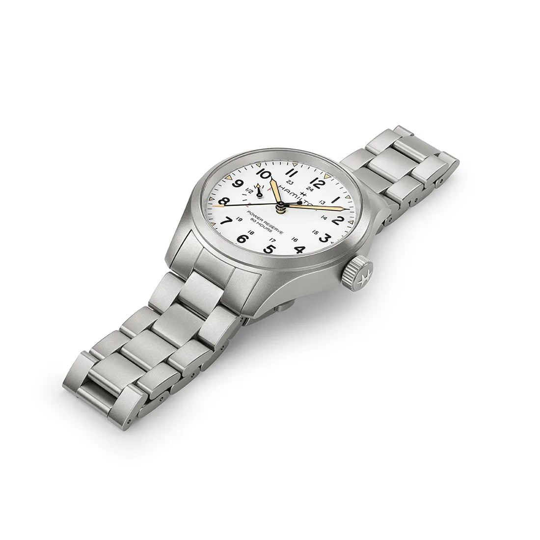 HAMILTON シルバー 腕時計 H69509110 カーキ フィールド メカニカル 40mm｜ハミルトン