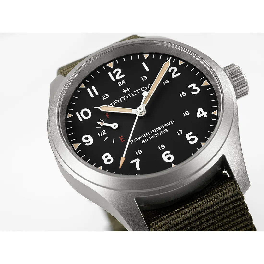 カーキ フィールド メカニカル パワーリザーブ 40mm