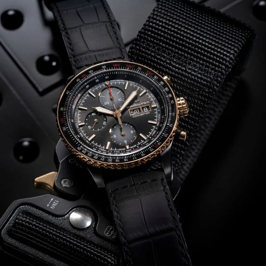 カーキ アビエーション コンバーター オート クロノグラフ 44mm