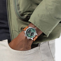 カーキアビエーション X-ウィンド デイデイト 45mm