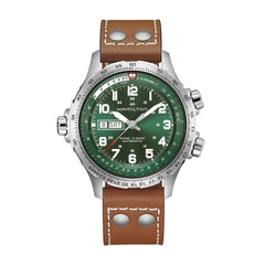 カーキアビエーション X-ウィンド デイデイト 45mm