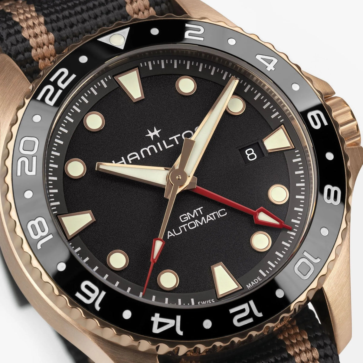カーキ ネイビー スキューバ オート GMT 43mm Bronze