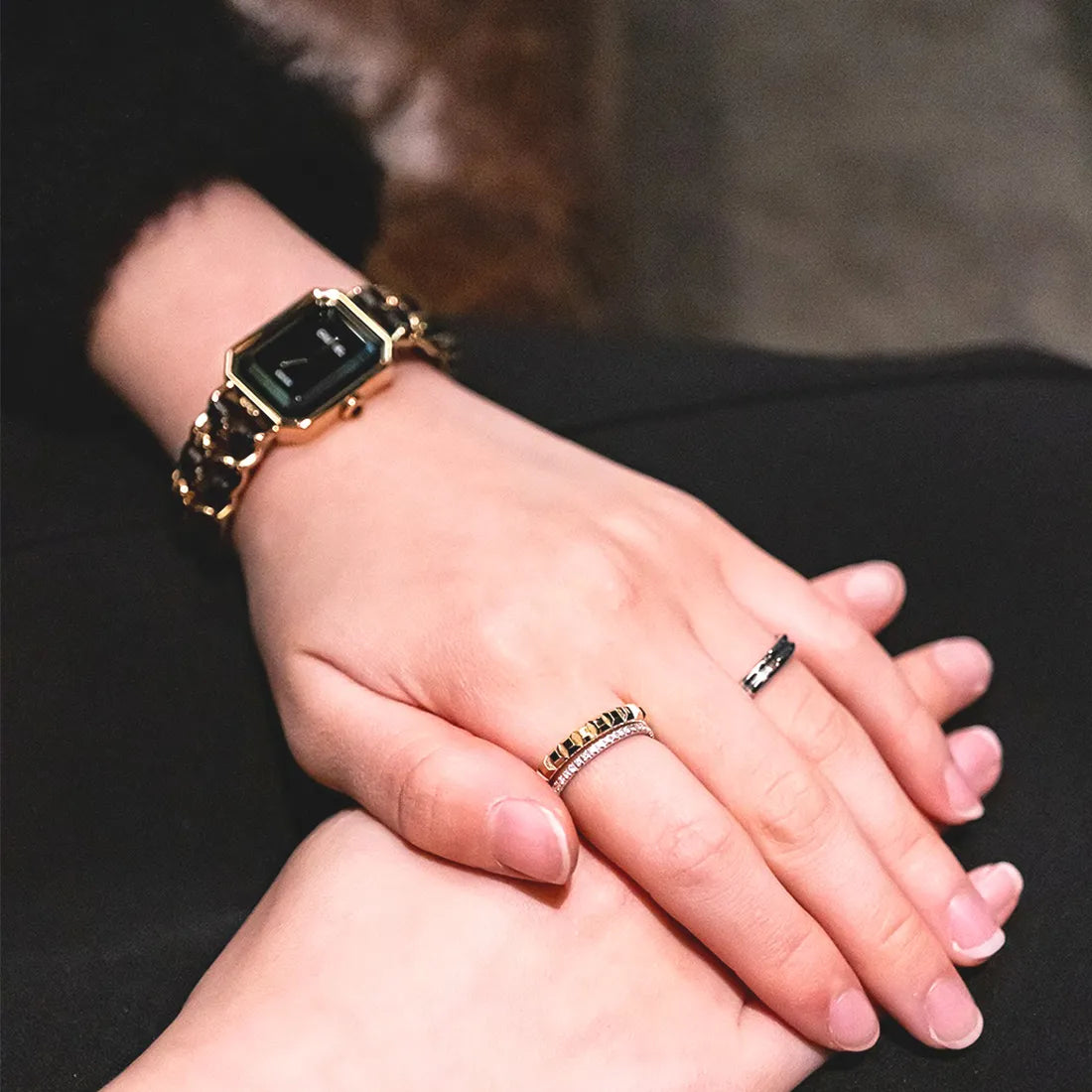 Boucheron Quatre Clou de Paris リング ミディアム Quatre Radiant Edition | Yellow Gold Diamond Wedding Band