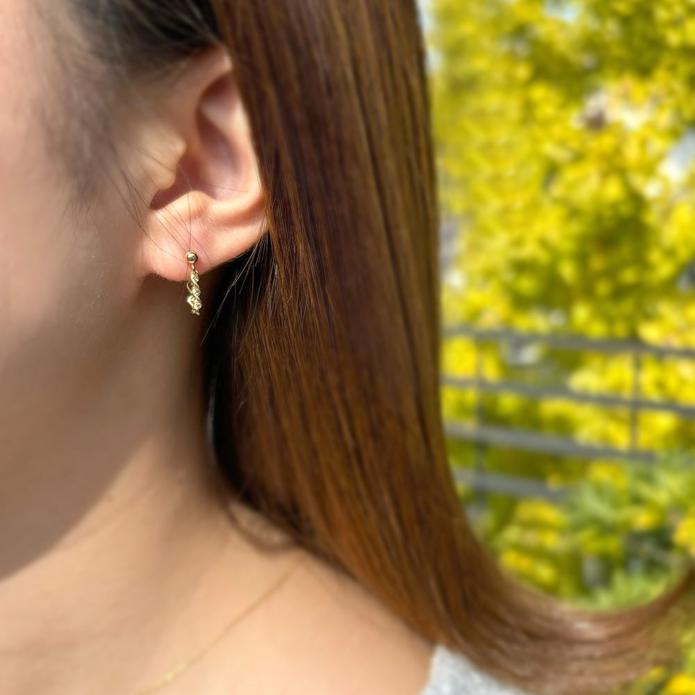 french rope earrings