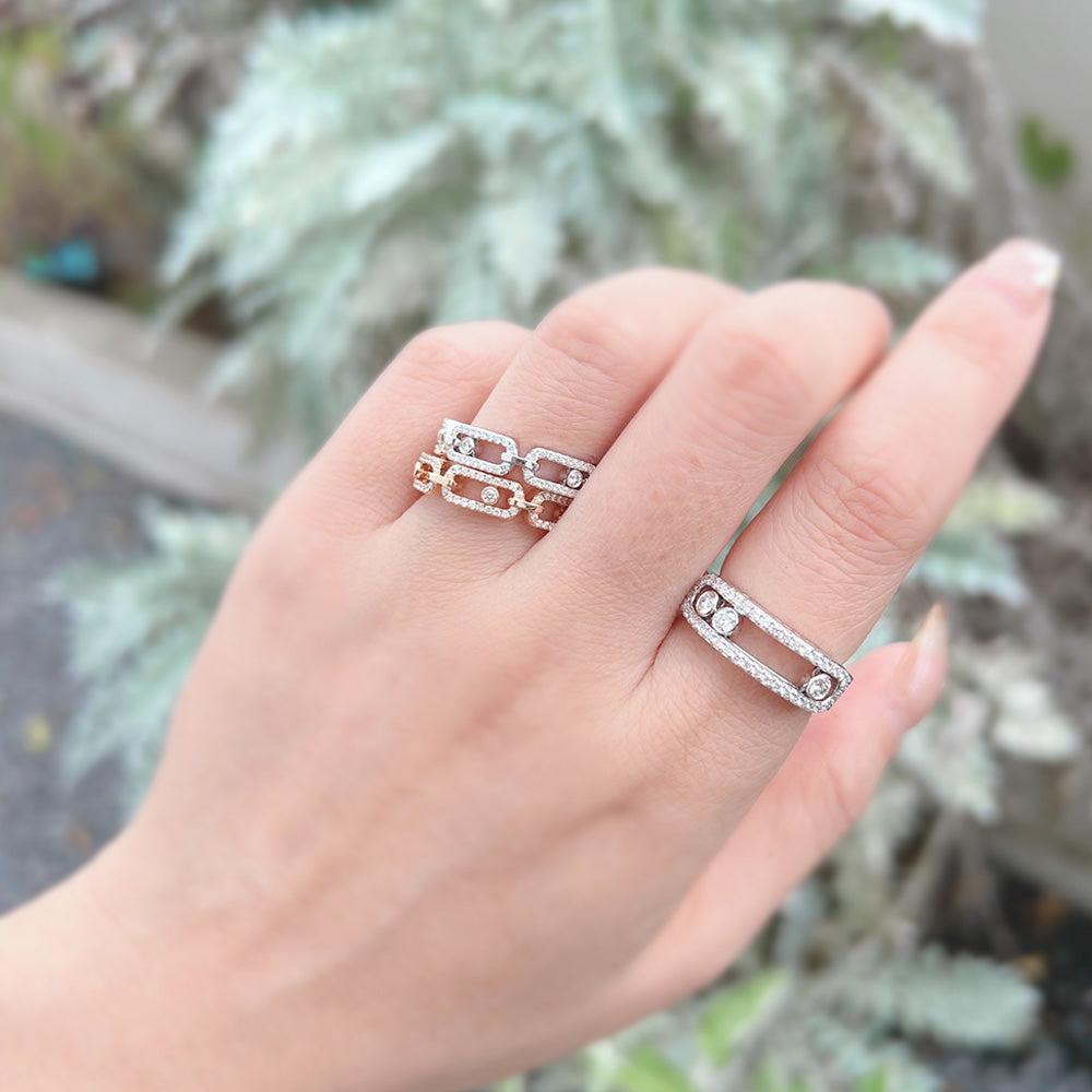baby move pave ring