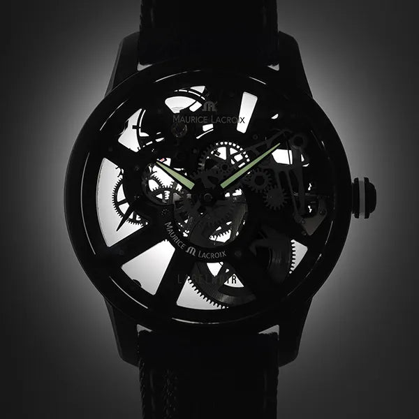 MASTERPIECE SKELETON LABEL NOIR 43mm