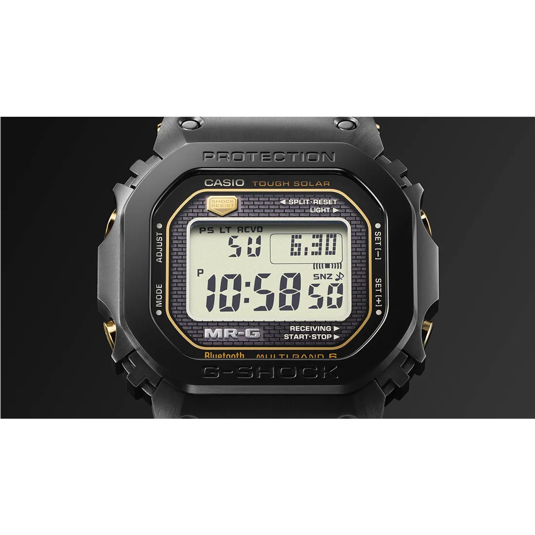 【美品】MRG-B5000R-1JR Bluetooth搭載ソーラー電波時計】G-SHOCK（Gショック）最上級ライン