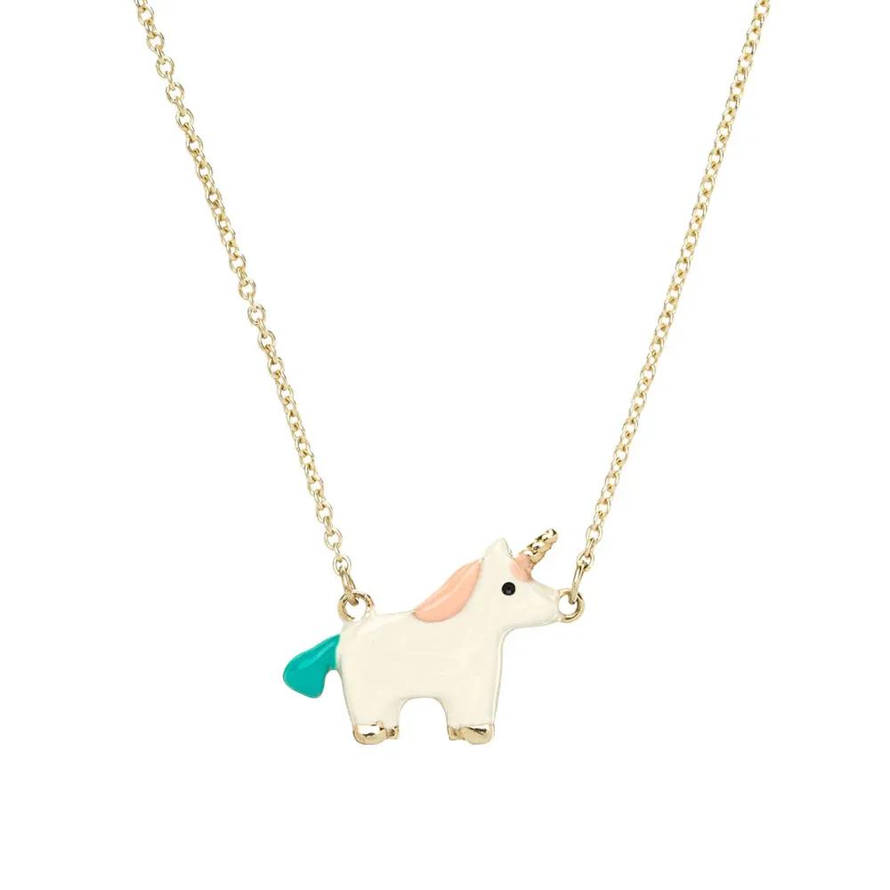 ALIITA / アリータ UNICORNIO エナメル ネックレス necklace-gold-unicornio